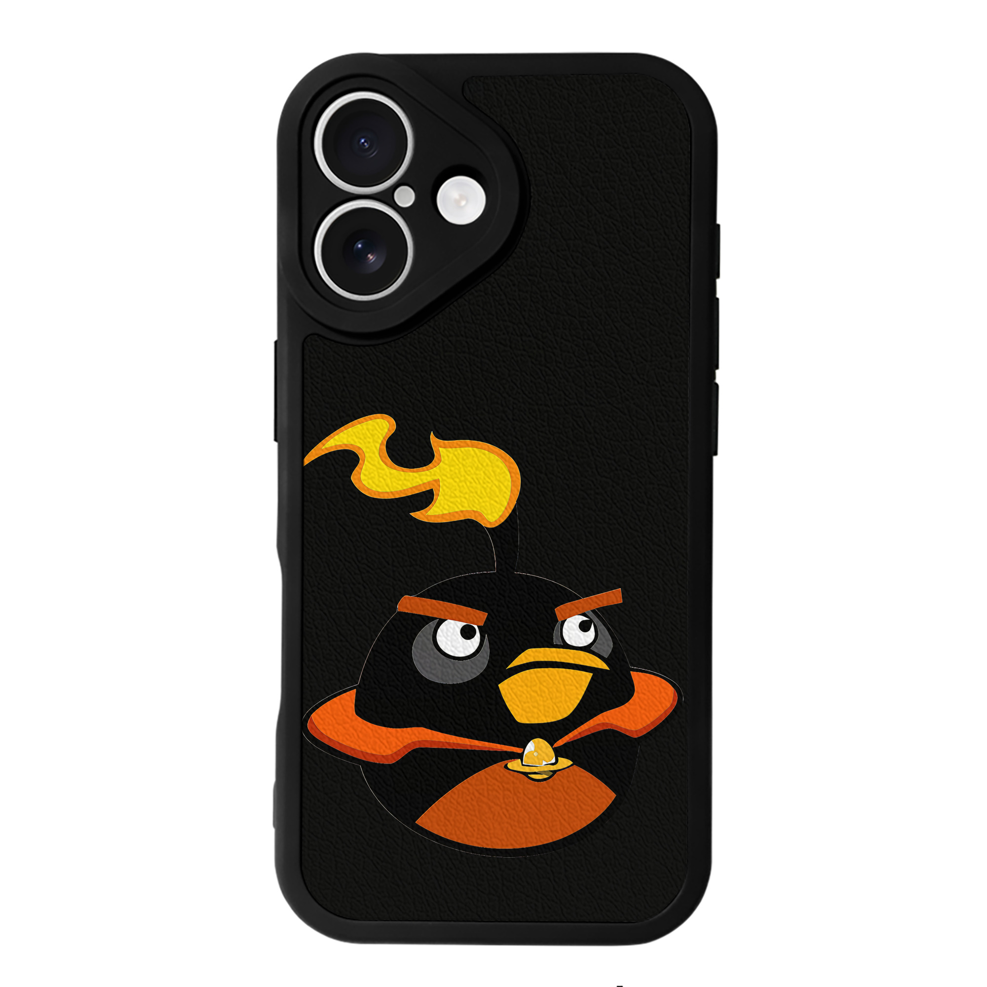 （画像用） Angry Birds アングリーバード 【iPhone 16シリーズ対応】シリコンスマホケース（レザー調） 材質：シリコン